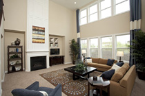 Living Room with fresh paint in Livermore, California